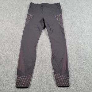 Athleta Leggings Womens Small Black Mesh High Rise Activewear Yoga Running Pants
